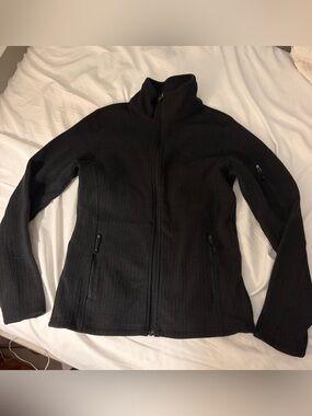Patagonia Cables Jacket Womens M Black Full Zip Fleece